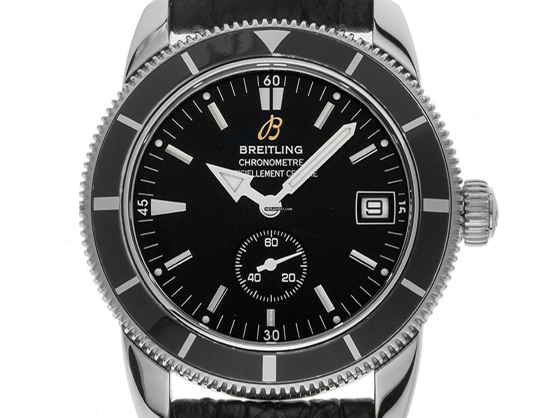 Breitling Superocean Ref.A37320 2014 original Box sehr gut Vintage Superocean Leder Faltschließe