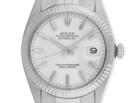  Rolex Datejust 36 Ref.1601 1968 Box&Beschreibung sehr gut Vintage Datejust Stahl 18kt Weißgold 