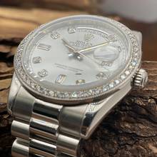 Thumbnail von Rolex Day-Date 36 Day-Date I 36 Platin ICEBLUE Diamond - FULLSET 2008 LC100 - Ref. 118206 Diamond Dial (FACTORY) and Diamond Bezel (AFTERMARKET)