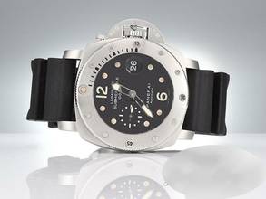 Thumbnail von Panerai Submersible 1950 44mm Pam00243 2008 Edelstahl Automatik Stahl