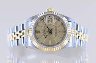 Thumbnail von Rolex Lady-Datejust Stahl Gold Champagner Tapestry dial Jubiléband 26mm Klassiker