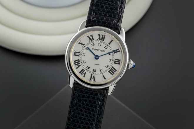  Cartier Ronde Solo de Cartier Edelstahl Quarz Damenuhr Ref. W6700155 2933 