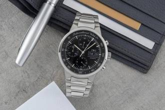 Thumbnail von IWC GST Chronograph Black Dial Automatik Edelstahl Herrenuhr Ref. IW370708