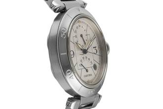 Thumbnail von Cartier Pasha GMT Power Reserve Automatik Stahl Herrenuhr Ref. W31037H3 2388