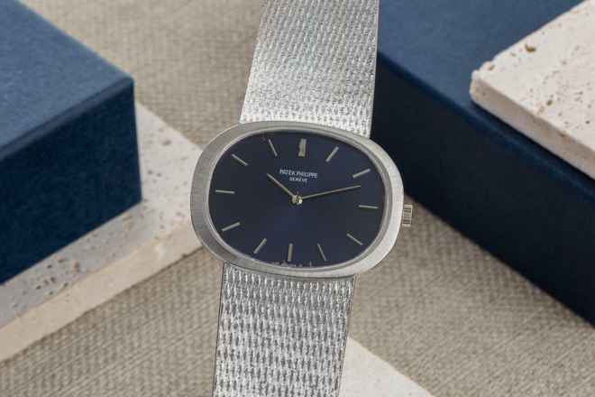  Patek Philippe Ellipse d'Or Golden Ellipse 18k Weissgold Handaufzug Herrenuhr Ref. 3583/1 