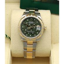 Thumbnail von Rolex Datejust 31 Green Diamond/Flower dial Full Set Ref. 278343RBR
