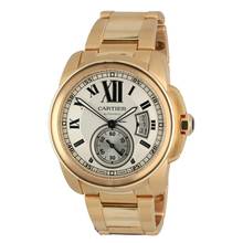 Thumbnail von Cartier Calibre de Cartier 18k. RoseGold W7100018 Silver Index Full Set