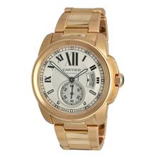 Thumbnail von Cartier Calibre de Cartier 18k. RoseGold W7100018 Silver Index Full Set
