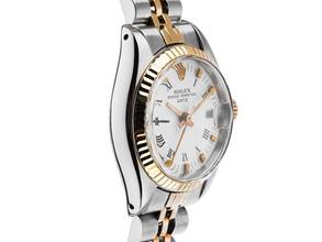 Thumbnail von Rolex Oyster Perpetual Lady Date Ref.6917 1977 Box&Beschreibung sehr gut Vintage Oyster Perpetual Date Lady open 6/9