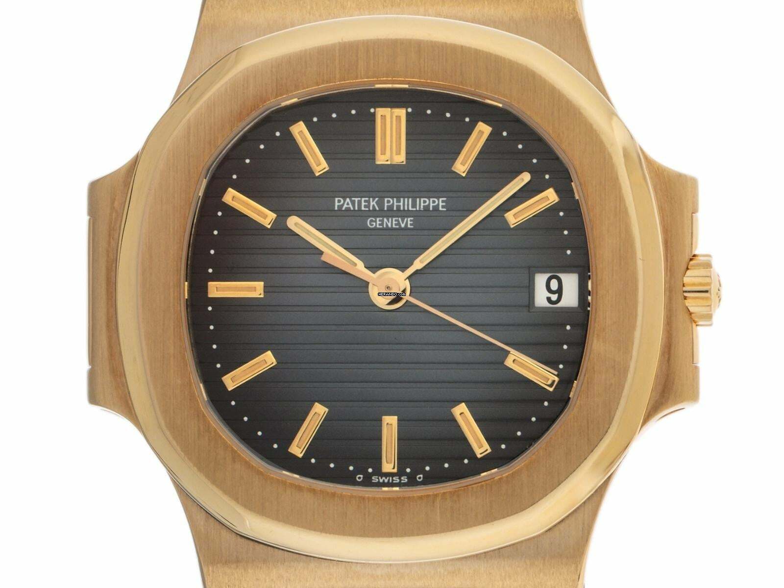 Patek Philippe Nautilus Ref.3800/001 1999 Full Set Original Unpoliert Nautilus 18kt Gelbgold 143g