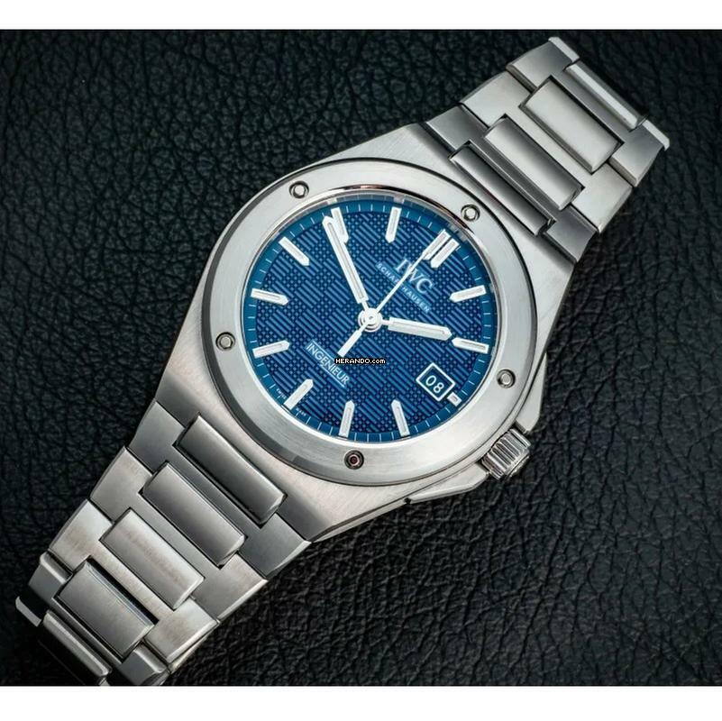 IWC Ingenieur Automatic 40 Blue NEW FULL SET
