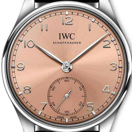 IWC Portugieser Automatik 40 Salmon Zifferblatt 40mm NEU VOLLE ORIGINALAUSSTATTUNG