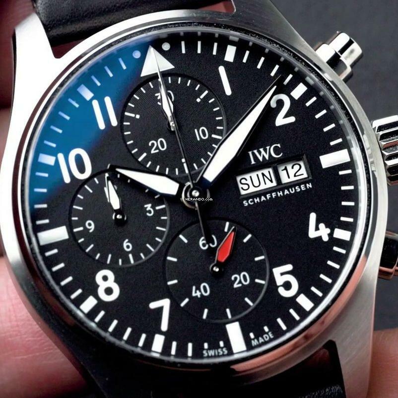 IWC Pilot's Chronograph Watch NEW FULL SET