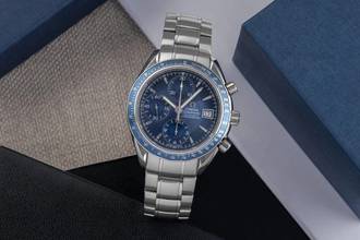 Thumbnail von Omega Speedmaster Date Chronograph Automatik Stahl Herrenuhr Ref. 3212.80.00