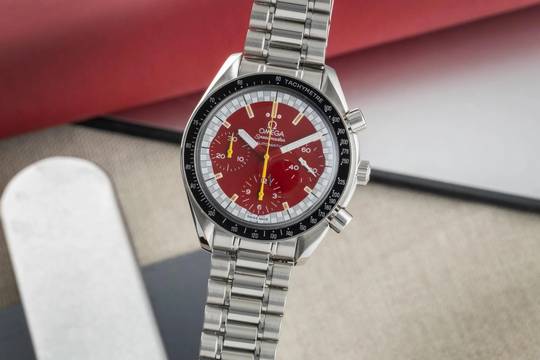  Omega Speedmaster Reduced Michael Schumacher Chronograph Ref. 3510.61.00 B&P 