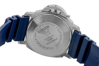 Thumbnail von パネライ ルミノール マリーナ オートマティック ホワイトダイヤル ステンレス メンズ腕時計 Ref. PAM00049