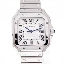 Thumbnail von Cartier Santos De Cartier 40x47 Wit – WSSA0018 – NIEUW & Onverkocht – 02/2026 Compleet set