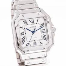 Thumbnail von Cartier Santos De Cartier 40x47 Wit – WSSA0018 – NIEUW & Onverkocht – 02/2026 Compleet set