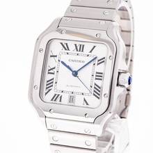 Thumbnail von Cartier Santos De Cartier 40x47 Wit – WSSA0018 – NIEUW & Onverkocht – 02/2026 Compleet set