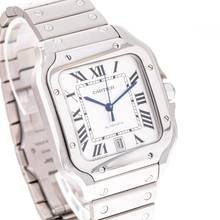 Thumbnail von Cartier Santos De Cartier 40x47 Wit – WSSA0018 – NIEUW & Onverkocht – 02/2026 Compleet set