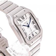 Thumbnail von Cartier Santos De Cartier 40x47 Wit – WSSA0018 – NIEUW & Onverkocht – 02/2026 Compleet set