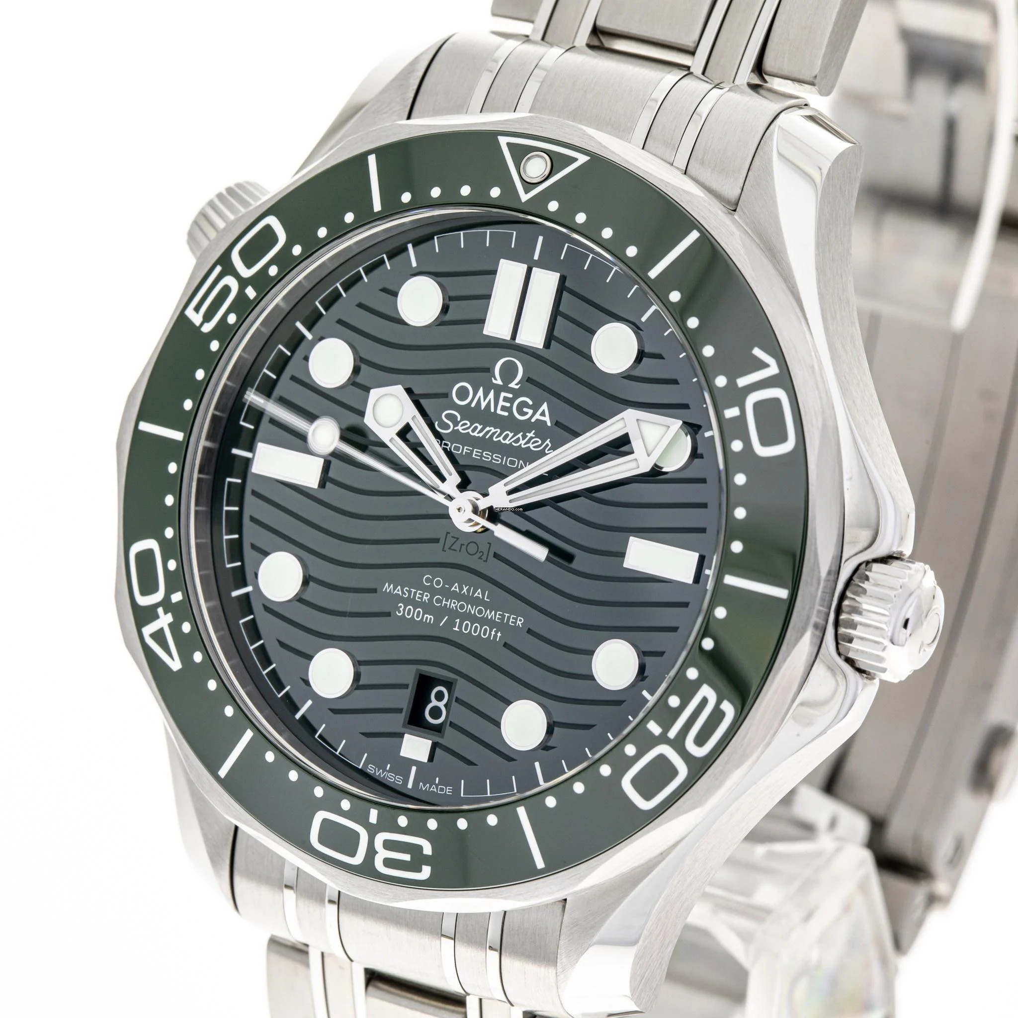 Omega Seamaster Diver 300 M Groen – 210.30.42.20.10.001 – NIEUW & Ongebruikte – Volledige Set tot 11/2025