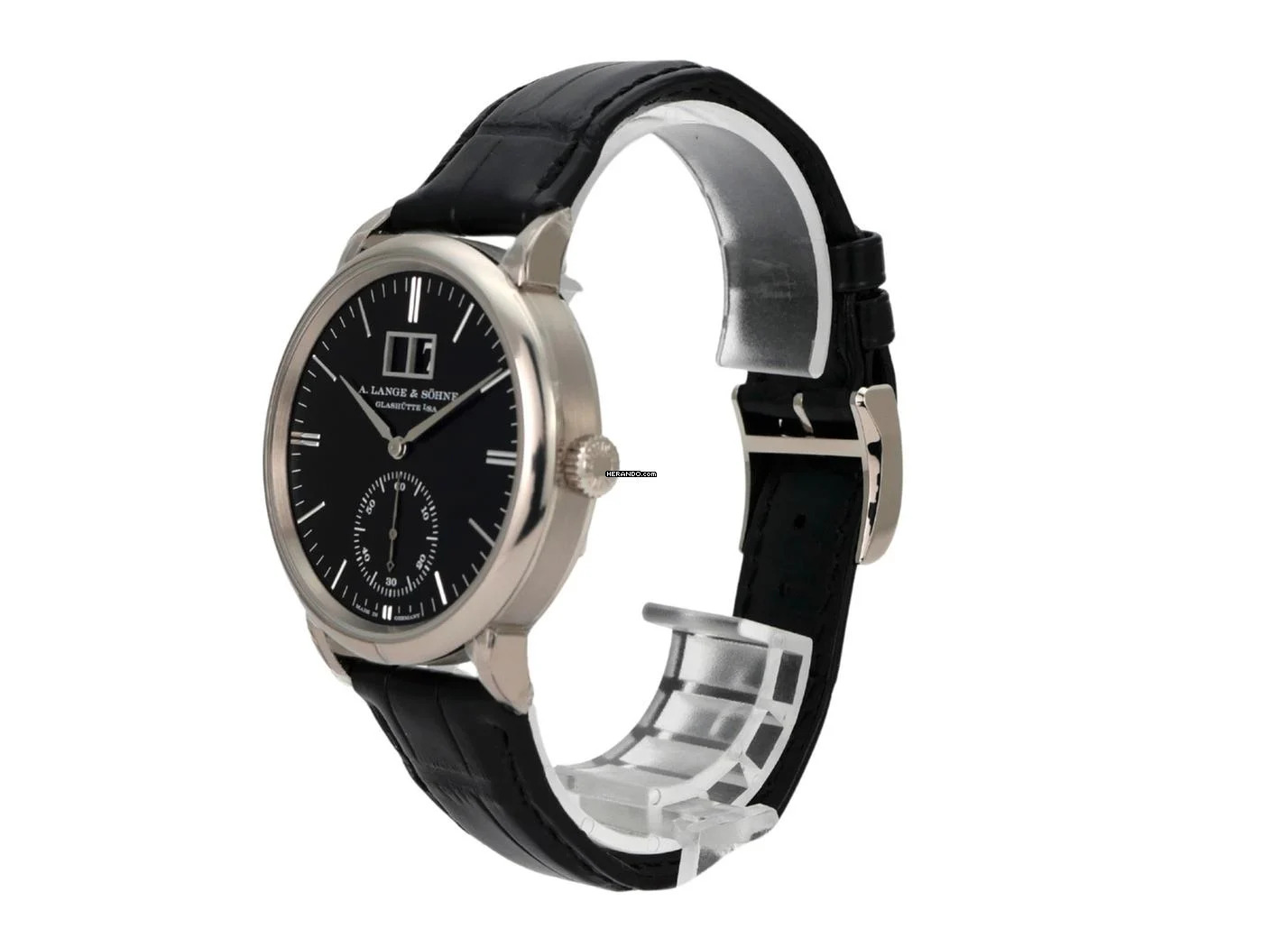 A. Lange & Söhne Saxonia Großdatum Automatik Weißgold Ref. 381.029