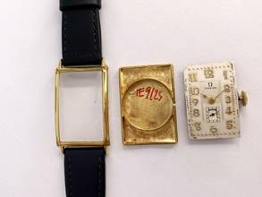 Thumbnail von Omega Classic Serviced Vintage Art Deco Tank 22 x 39mm Gold Plated