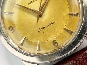 Thumbnail von Omega Seamaster Vintage ref 2759 Tropical Dial Calatrava FAT LUGS 2761