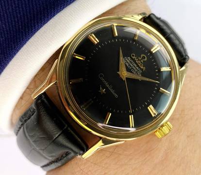  Omega Constellation Serviced Constellation Vintage Automatic Automatik SOLID GOLD Pie Pan 168005 168005 