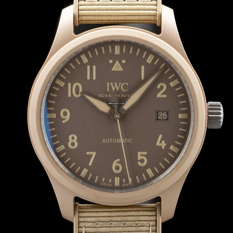 IWC Fliegeruhr Chronograph Top Gun Automatic 41 Top Gun Mojave Pilot's Watch Desert NEW FULL SET