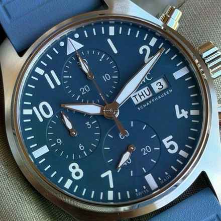 IWC Fliegeruhr Chronograph Pilot's Watch Chronograph 41 NEW FULL SET 