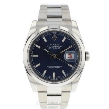  Rolex Datejust 36 Blue Roulette Dial 