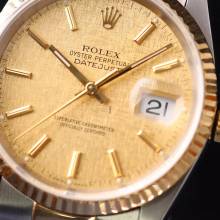 Thumbnail von Rolex Datejust 36 Oyster Fluted Steel Gold Linen Dial