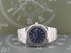 Thumbnail von Audemars Piguet Royal Oak Jumbo jumbo” Extra Thin 39mm Blue Dial Like New Full Set
