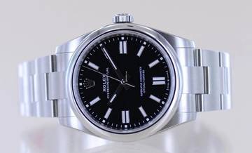 Thumbnail von Rolex Oyster Perpetual schwarz Dial Rehaut black 41mm 134300 B+P