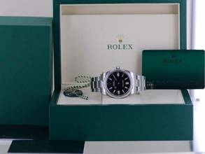 Thumbnail von Rolex Oyster Perpetual schwarz Dial Rehaut black 41mm 134300 B+P