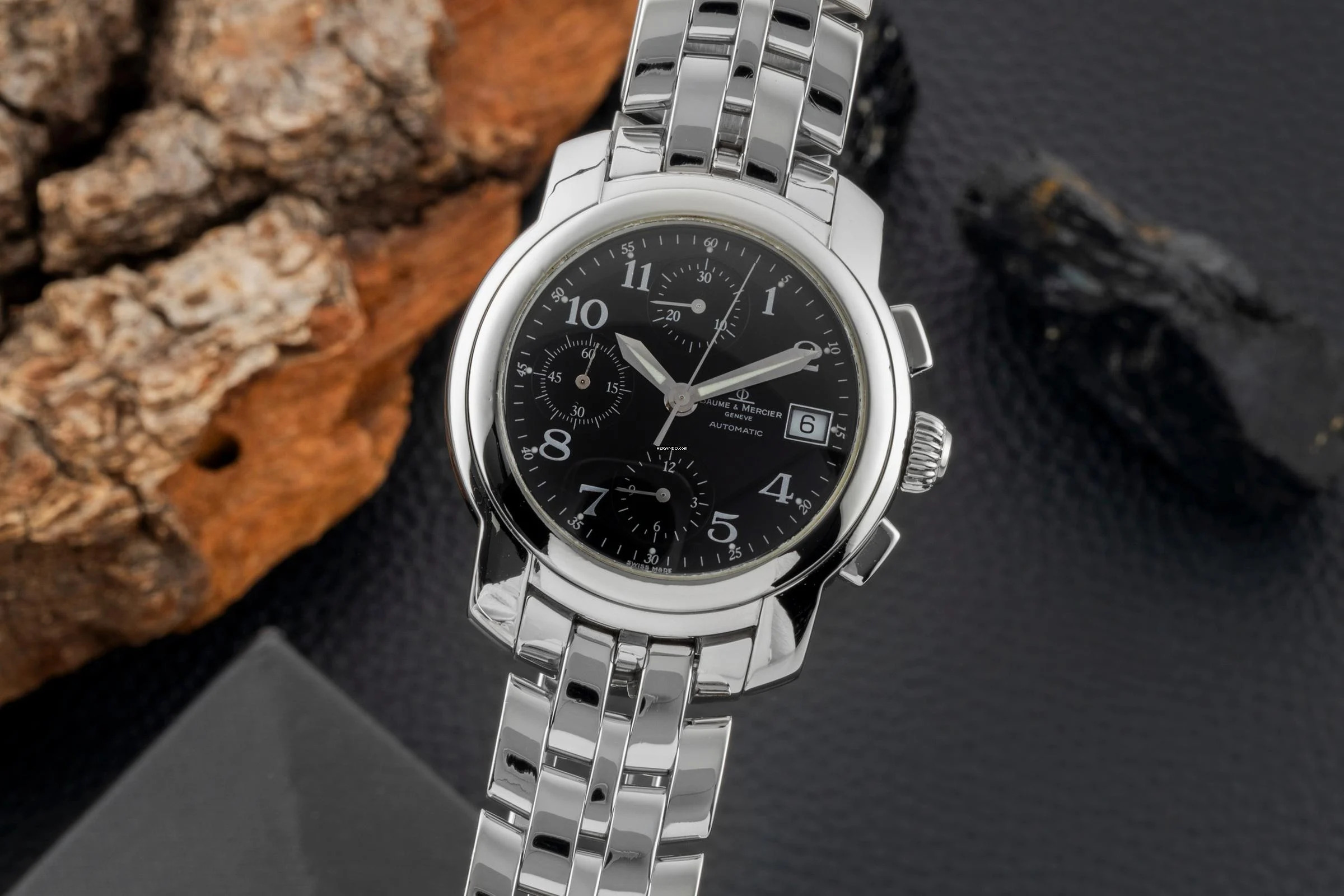 Baume & Mercier Capeland Chronograph Edelstahl Herrenuhr Ref. MV045216