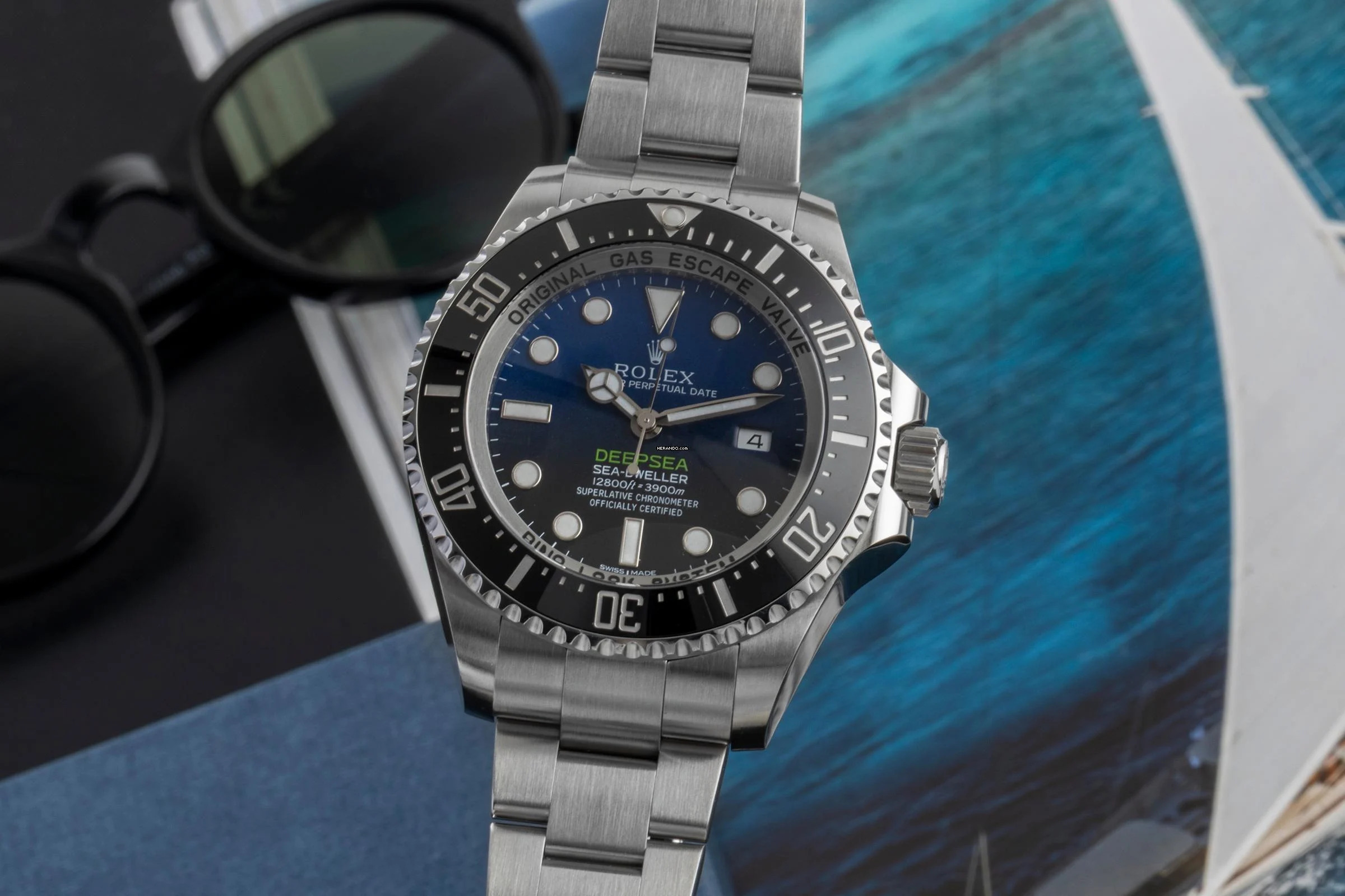 Rolex Sea-Dweller Deepsea Blue Dial Oyster Stahl Automatik Ref. 116660 B&P 2016