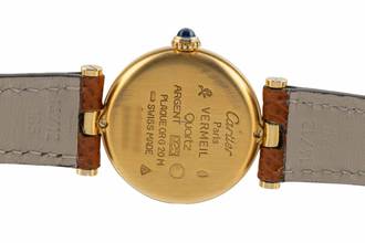 Thumbnail von Cartier Vendome must Vendome Louis Cartier SM Vermeil 925 Silber Damenuhr Ref. W1005354