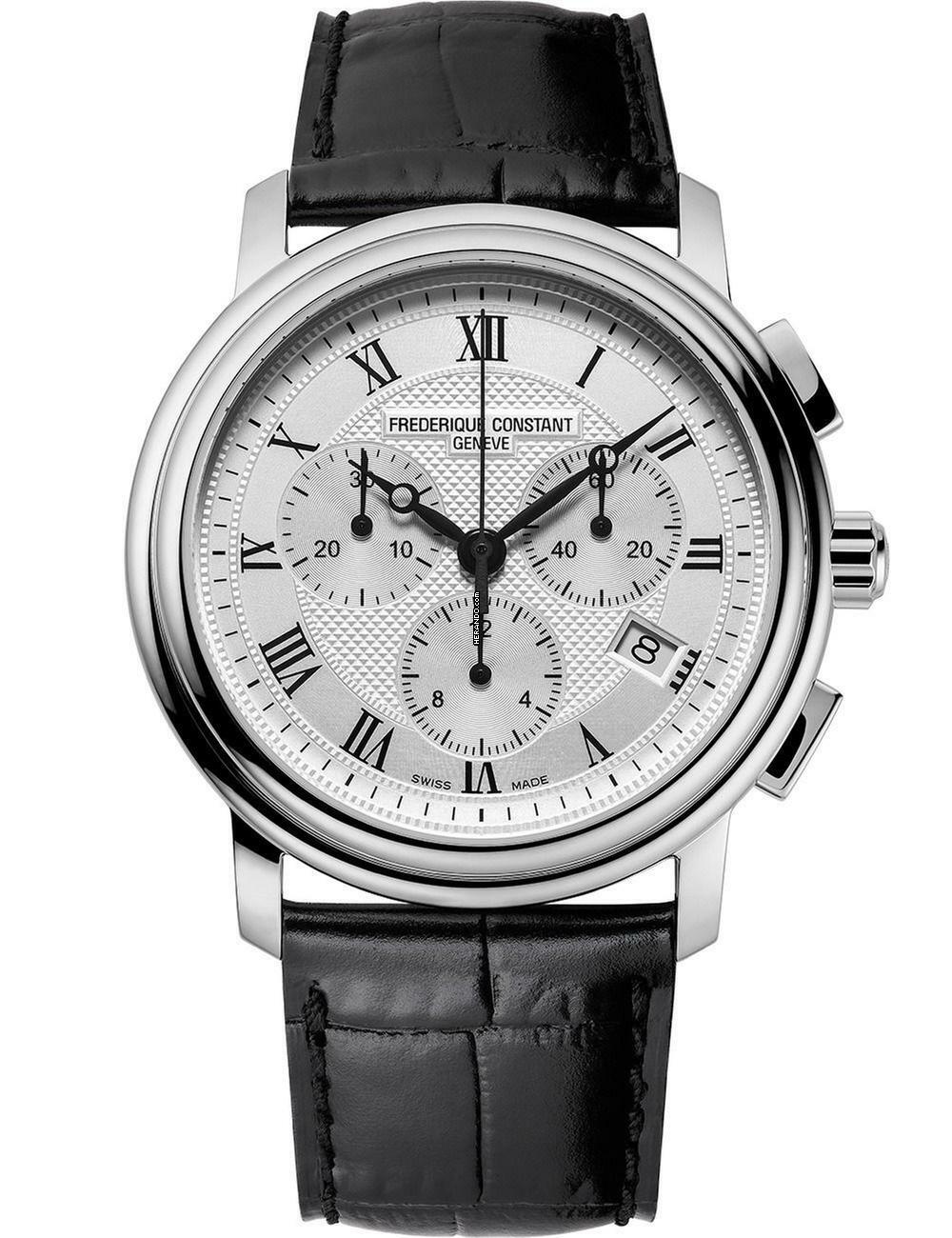 Frederique Constant Classics Chronograph FC-292MC4P6 Herrenuhr Classic Chrono 40mm 6ATM