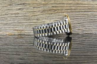 Thumbnail von Omega Speedmaster Date 39 Automatik TIP TOP VINTAGE Stahl / Gold langes Armband