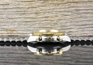 Thumbnail von Omega Speedmaster Date 39 Automatik TIP TOP VINTAGE Stahl / Gold langes Armband