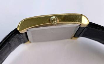 Thumbnail von Omega Genève Vintage Linen Dial Tank 35 x 36mm