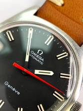 Thumbnail von Omega Genève Serviced Geneve Vintage Automatic Automatik ref 165041 Black Dial Red Hand 165041