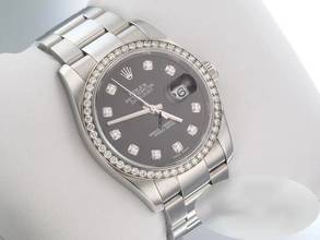 Thumbnail von Rolex Datejust 36 36mm 116244 2016 Stahl Weissgold 750 Diamanten Automatik Stainless Steel 18kt White Gold Oyster-band Chronometer Black Dialgold