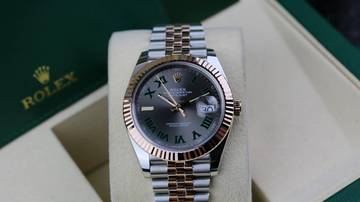 Thumbnail von Rolex Datejust 41 Steel Rosé - Wimbledon - like New - Fullset - 02/2021