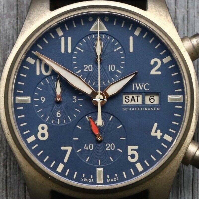 IWC Fliegeruhr Chronograph 41 Pilot's NEW FULL SET