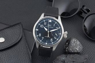 Thumbnail von IWC Große Fliegeruhr Schaffhausen Big Pilot 7 Days Automatik Stahl Herrenuhr Ref. IW500401