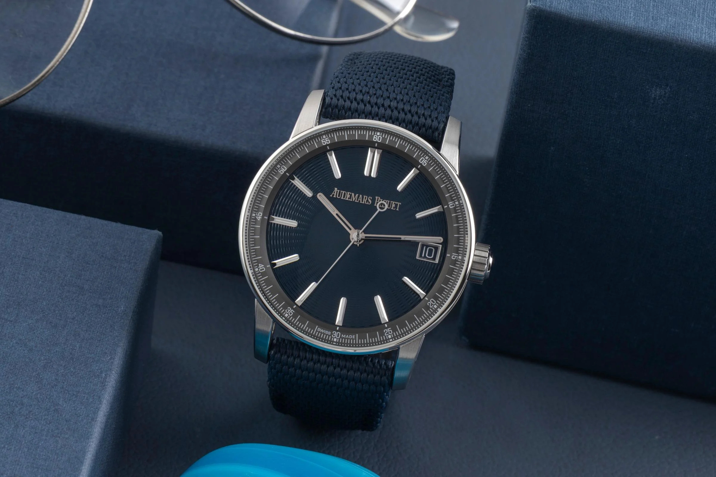 Audemars Piguet Code 11.59 Blue Dial Ref.15210ST.OO.A348KB.01 B&P